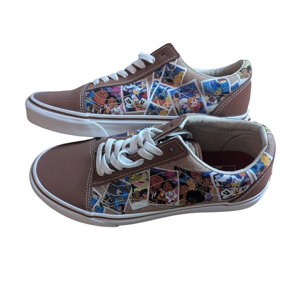 Vans Old Skool Disney 100th Anniversary Brown Scrapbook Sneakers Mens 8.5 Wmn 10